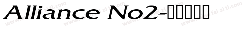 Alliance No2字体转换